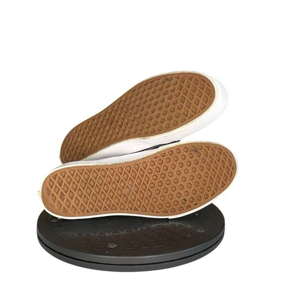 Womens Vans Old Skool Low Lift Canvas Sneakers Size 8.5 Black White - Picture 5 of 6